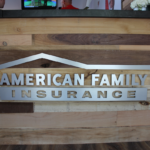 Metal signage, American Family Insurance